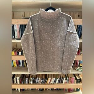Nui Merino Wool Mock-neck Sweater